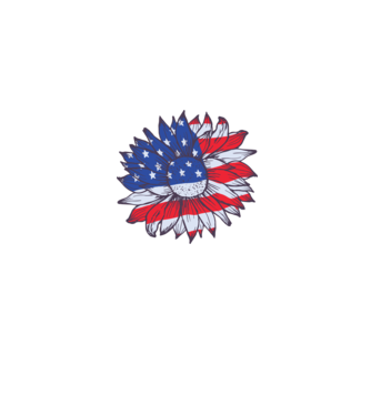 Floarea-soarelui americană Usa Sunflower model gri pe tricou