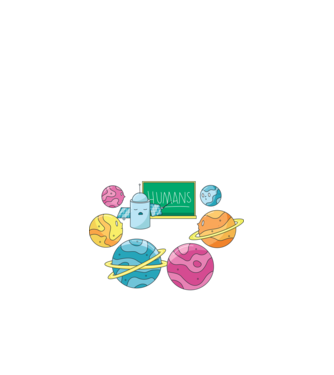 Învățarea planetelor model negru pe tricou