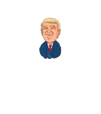 Donald Trump model verde neon pe tricou