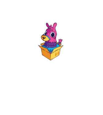 Fortnite Llama model turcoaz pe tricou