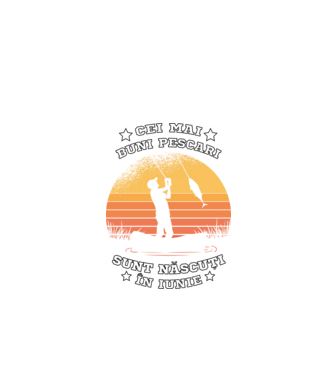 Cei mai buni Pescari sunt născuți în Iunie model negru pe tricou