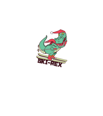 Ski Rex model albastru jeanși pe tricou