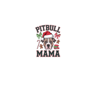 Pitbull Mama model alb pe tricou