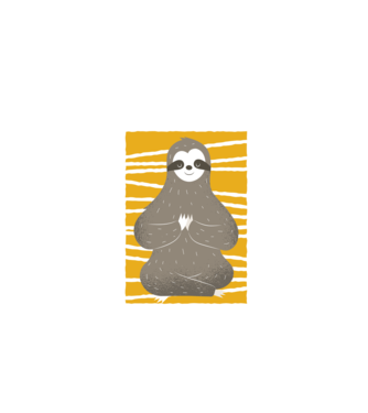 Yoga Leneș model negru pe tricou
