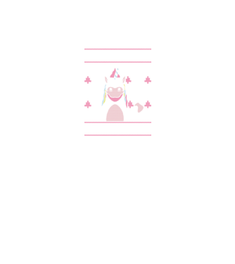 Unicorn de Crăciun pulover urât model negru pe tricou