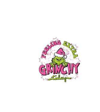 Feeling extra Grinchy today model albastru închis pe tricou