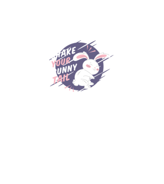 Shake your bunny tail model mov pe tricou