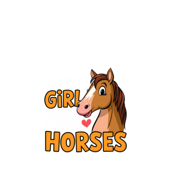 Just a girl who loves horses Negru model negru pe tricou