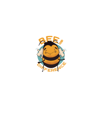 Bee the Difference - Fii tu însuți diferența model negru pe tricou