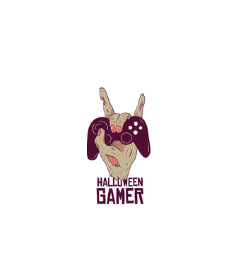 Halloween Gamer tricou Zombie model alb pe tricou
