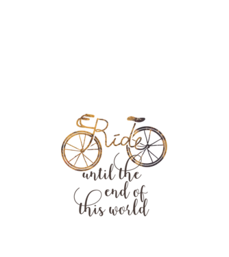 Ride until the end of this world model nisipiu pe tricou