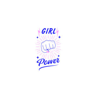 Girl Power Ziua Femeii model alb pe tricou