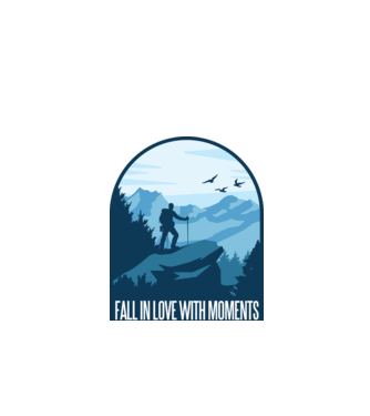 Fall in love with moments model turcoaz pe tricou