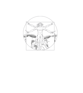 Da Vinci tobe model alb pe tricou