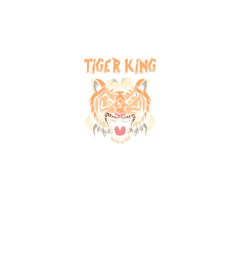 Tiger King model negru pe tricou