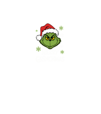 Merry Grinchmas Negru model negru pe tricou