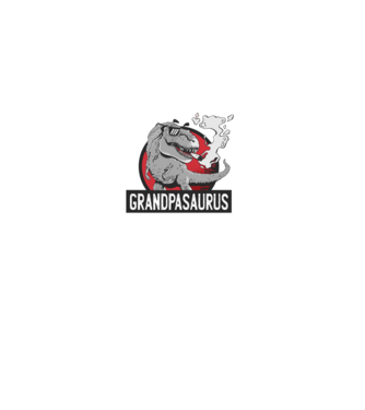 Grandpasaurus T-rex model negru pe tricou