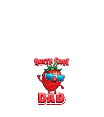 Berry Cool Dad Strawberry model alb pe tricou
