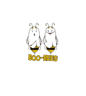 Boo Bees - Albine fantomă Halloween model albastru deschis pe tricou