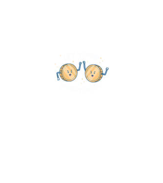 Let Your Money Work model negru pe tricou