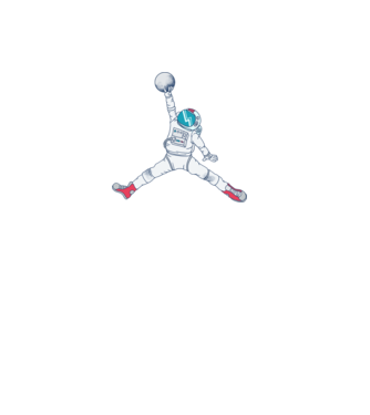 Air Astronaut tricou astronaut model roșu pe tricou