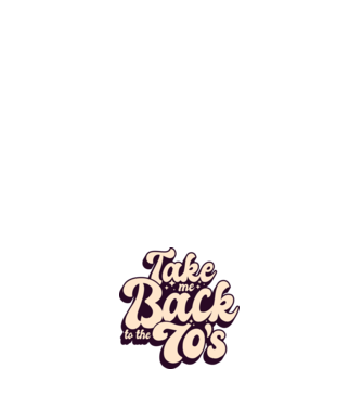 'Retro - Take me back to the 70''s' model negru pe tricou