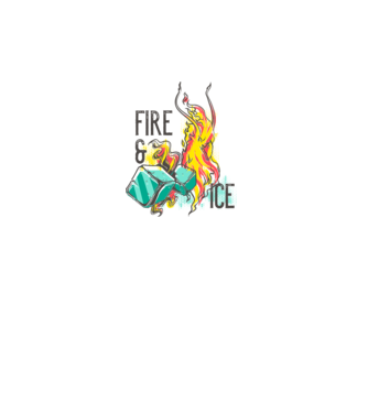 Fire and Ice model roz pe tricou