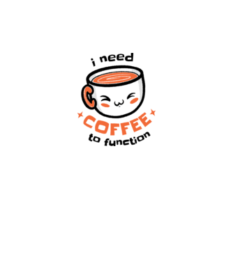 Am nevoie de cafea model alb pe tricou
