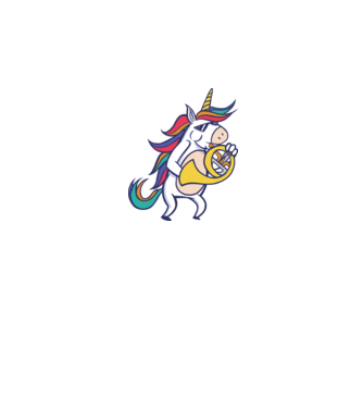 Unicorn Corn model gri pe tricou