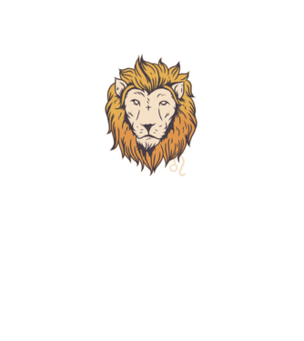Lion head Horoscope model albastru regal pe tricou
