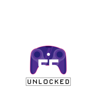 Level 55 Unlocked Gamer Birthday model negru pe tricou