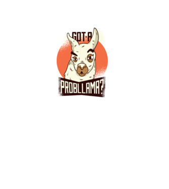 Got a Probllama? Lama model turcoaz pe tricou