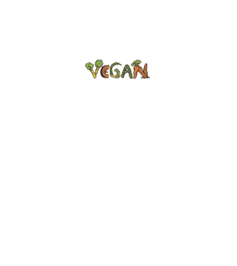 Inscripție legume vegan model alb pe tricou