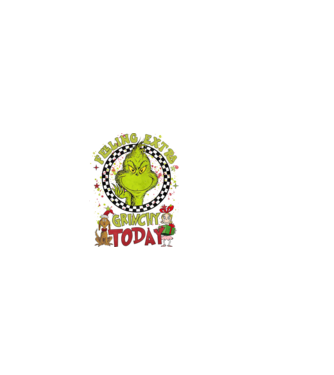 Feeling extra Grinchy today - Grinch model alb pe tricou