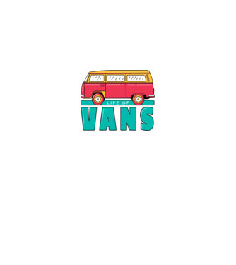 Life of Vans model alb pe tricou