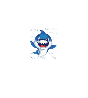 Baby Shark tricou drăguț cu rechin model gri pe tricou
