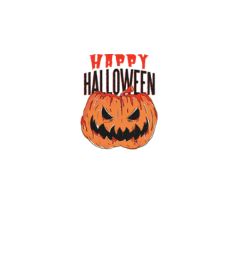 Happy Halloween Pumpkin model alb pe tricou