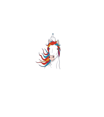 Unicorn Fuck Off model negru pe tricou