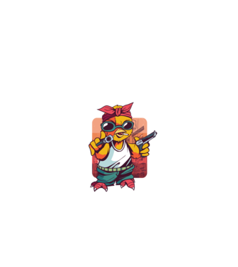 Pew Pew Pew Madafakas Pui model negru pe tricou