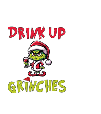 Drink up Grinches model albastru deschis pe tricou