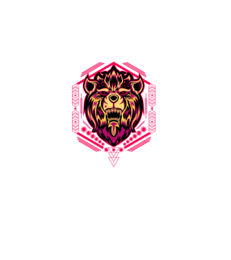 Lion geometry model negru pe tricou