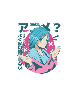 Tricou Anime model alb pe tricou