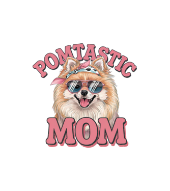 Pomtastic Mom model nisipiu pe tricou