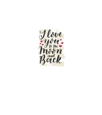 'I love you to the moon and back tricou drăguț Valentine''s Day' model gri pe tricou