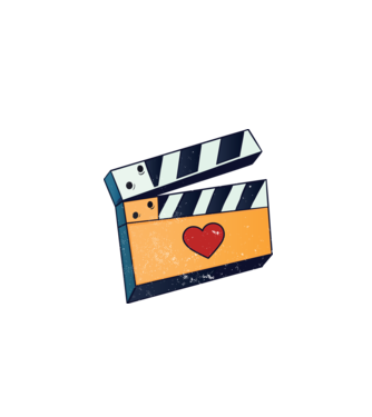 Cinema Film model gri pe tricou