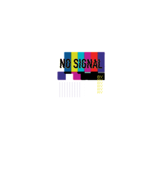 No Signal TV Eroare de transmisie model negru pe tricou