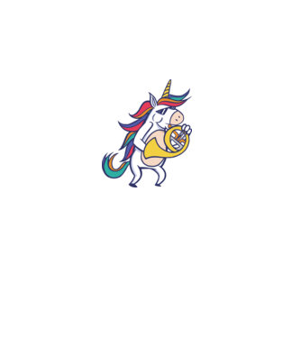 Unicorn Corn model gri pe tricou