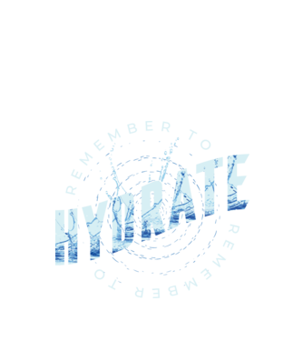 Remember to Hydrate model negru pe tricou