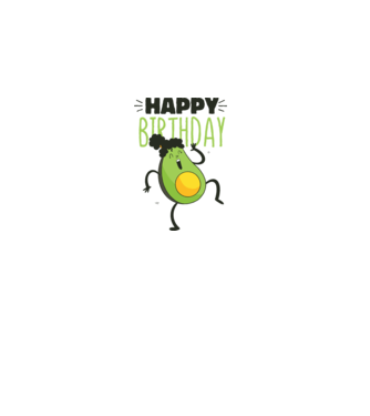 Avocado La mulți ani model gri pe tricou