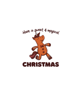 Have a sweet and magical Christmas model alb pe tricou